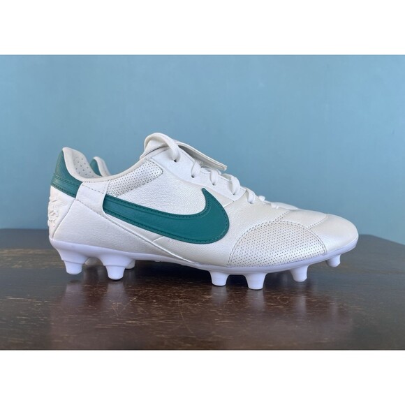 Nike Premier 3 FG White/Mystic Green Cleats Men\'s Sz 6 (Women\'s 7.5) HM0265-102 main image 12